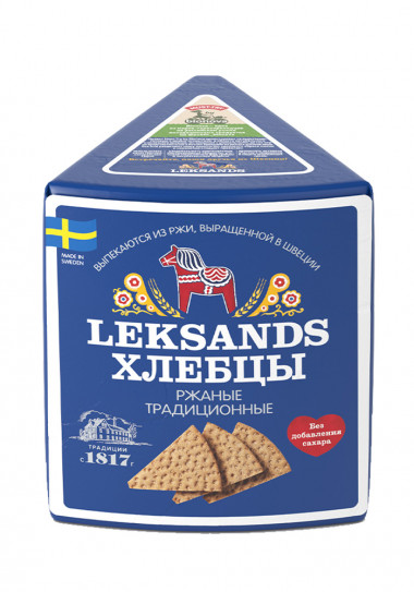 Leksands® Хлебцы хрустящие Ржаные традиционные 200г — 65fit