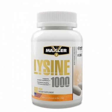 #MAXLER Lysine 1000 mg 60 tablets — 65fit