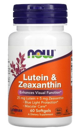 #NOW Lutein &amp; Zeaxanthin  60sgels — 65fit