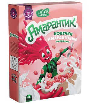 Колечки 150гр Dr.AMARANTH Амарантовые Земляничные к/уп — 65fit