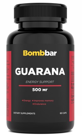 BOMBBAR Биологически активная добавка к пище &quot;Гуарана&quot; 60 капсул — 65fit