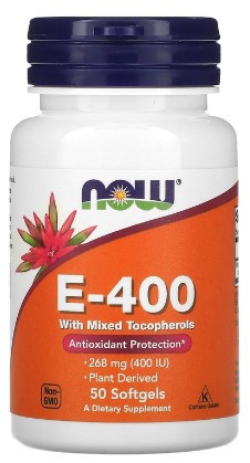 #NOW Vitamin E-400 With Mixed Tocopherols 50 Softgels фото 1 — 65fit