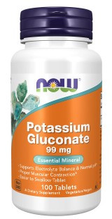 #NOW Potassium Gluconate 99 mg 100tab — 65fit