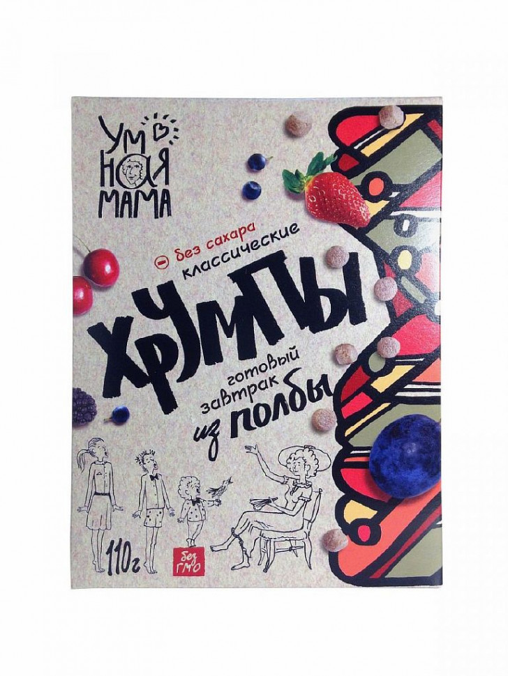 УМНАЯ МАМА Готовый завтрак из полбы Хрумпы классические 110г фото 1 — 65fit