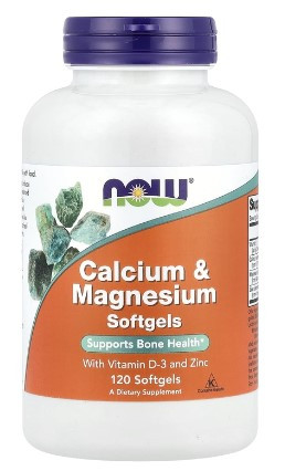 #NOW Calcium-Magnesium+D3 120 softgel фото 1 — 65fit