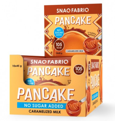 SNAQ FABRIQ Панкейк неглазированный с начинкой &quot;Сгущенка вареная&quot; 45г/10 — 65fit