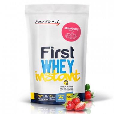 FIRST Whey instans клубничное мороженое 900гр, BE FIRST — 65fit