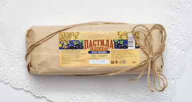 Пастила с черной смородиной б/сахара 180гр в пергаменте Белевская — 65fit