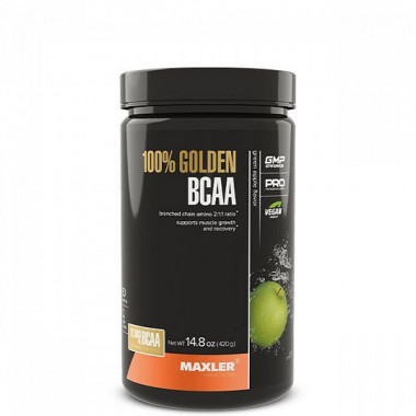 #MAXLER 100% Golden BCAA  420гр (Green apple) — 65fit