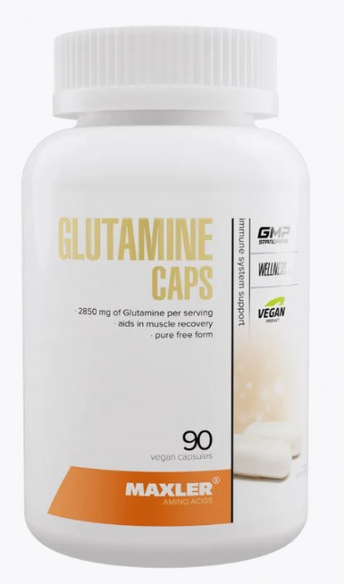 # MAXLER Glutamine 90 vegan Caps — 65fit