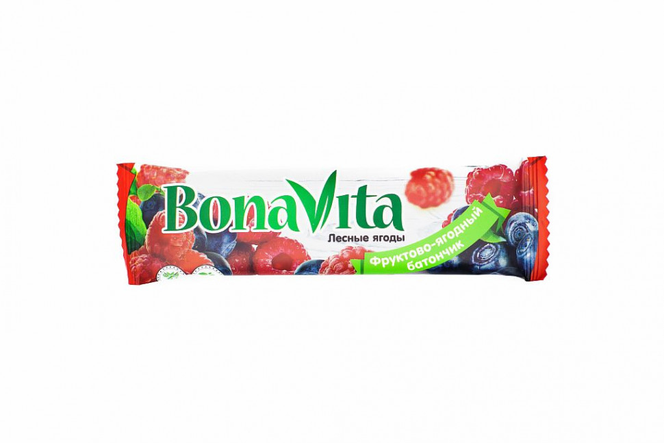 BONA VITA Батончик фруктово-ягодный Лесные ягоды 40г фото 1 — 65fit