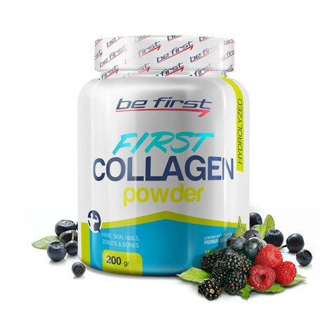 FIRST Collagen лесные ягоды 200гр, BE FIRST фото 1 — 65fit