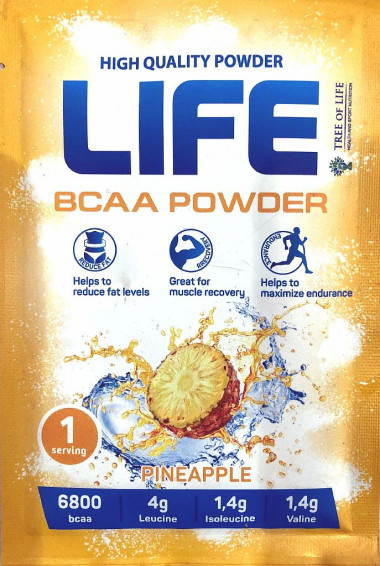 Аминокислоты LIFE BCAA  Pineapple 10г (1 порция), Tree of Life™ — 65fit