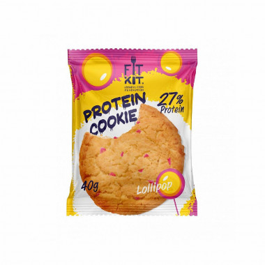 FIT KIT Protein Cookie Леденец 40г/24 — 65fit