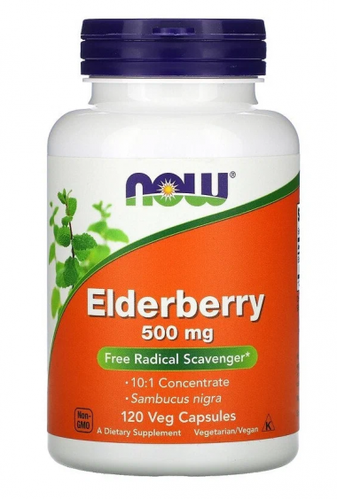 #NOW Elderberry 500mg 120caps — 65fit