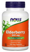 #NOW Elderberry 500mg 120caps фото 2 — 65fit