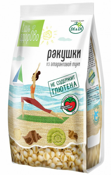 ЕШЬ ЗДОРОВО Ракушки из амарантовой муки без глютена 250г — 65fit