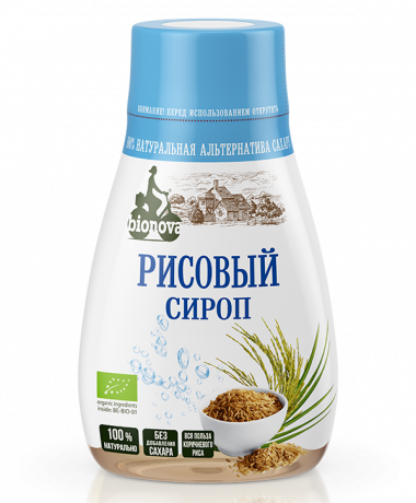 Органический рисовый сироп 230гр, Bionova — 65fit