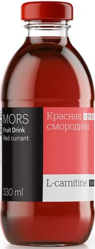 Морс низкокалорийный с L-карнитином ZERO Красная cмородина 0,33л, Mr. Djemius ZERO фото 1 — 65fit