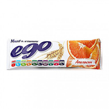 EGO Батончик мюсли БАД &quot;Апельсин с витаминами&quot; 25г — 65fit