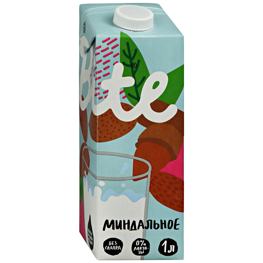 BITE MILK Напиток Миндальный пастеризованный 1л фото 1 — 65fit