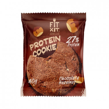 FIT KIT Protein Cookie Шоколад-фундук 40г/24 — 65fit