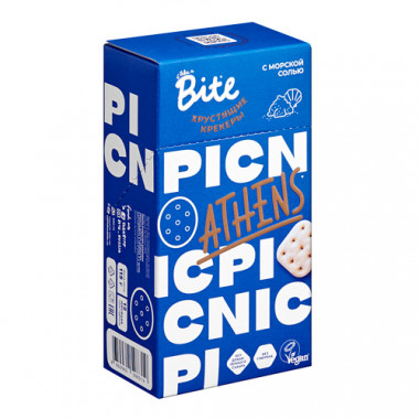 BITE КРЕКЕРЫ соленые с морской солью 115г — 65fit