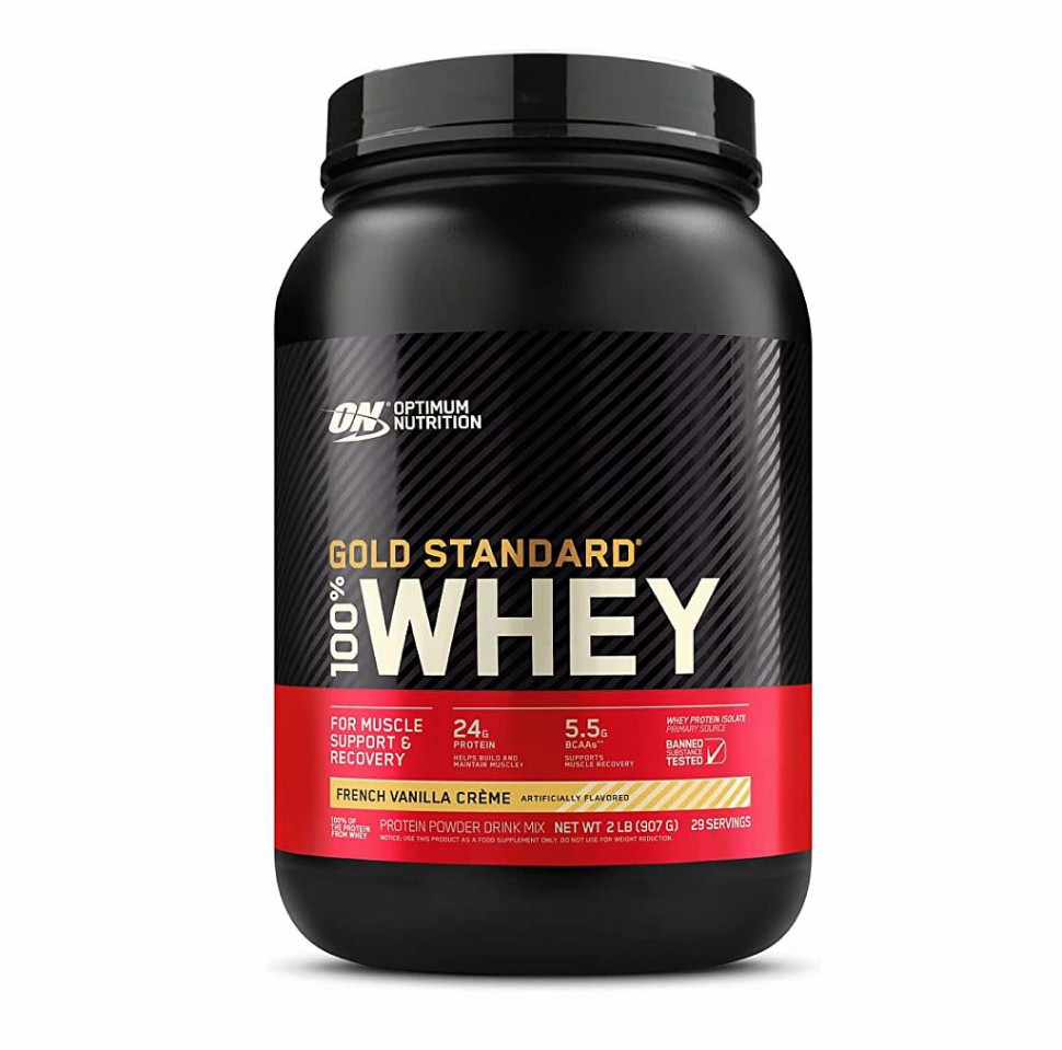 #ON-Gold Standard 100% Whey 2 lb Vanilla Creme фото 1 — 65fit