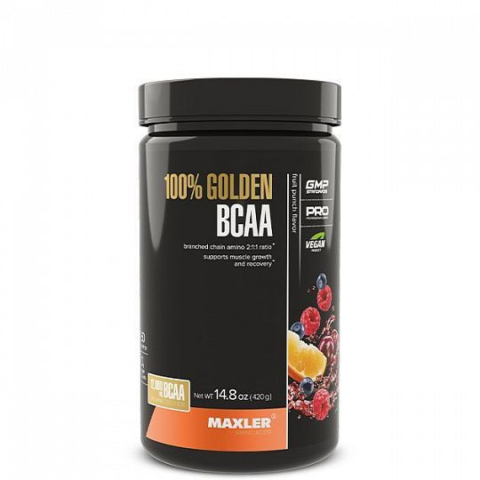 #MAXLER 100% Golden BCAA  420гр (Fruit Punch) фото 1 — 65fit