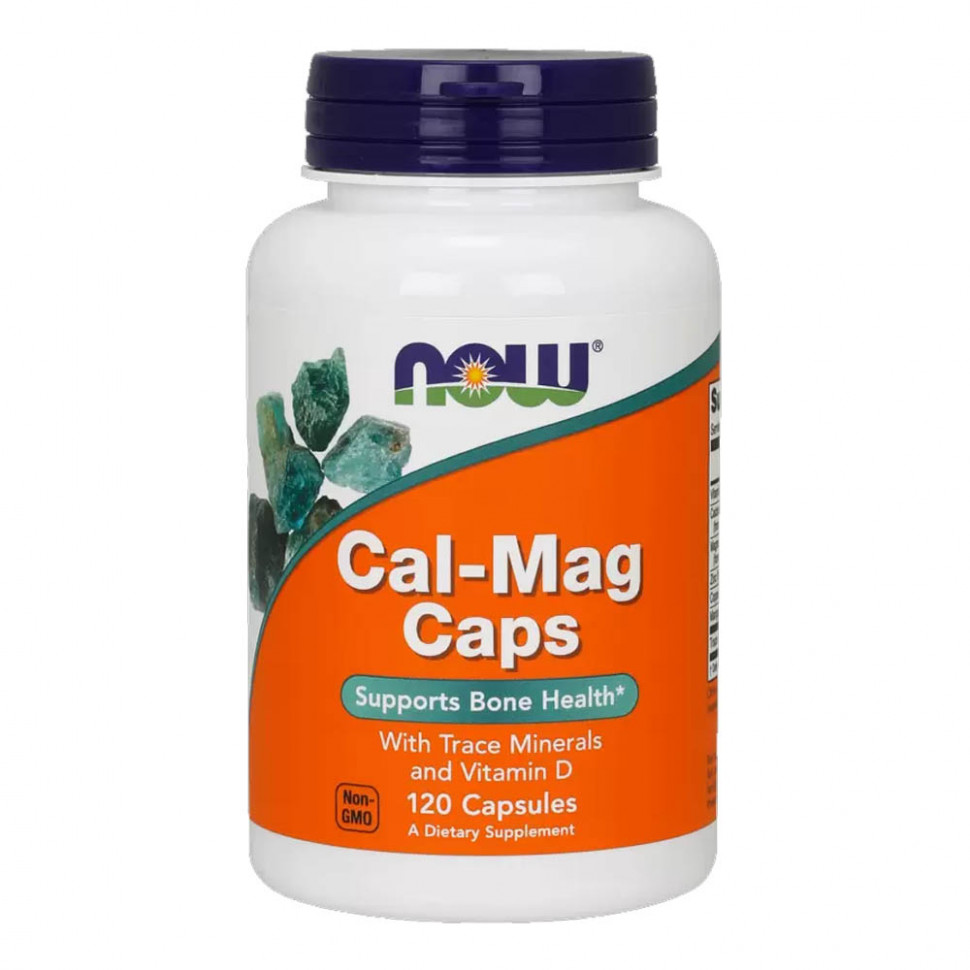 #NOW Calcium-Magnesium+D3 120 caps фото 1 — 65fit
