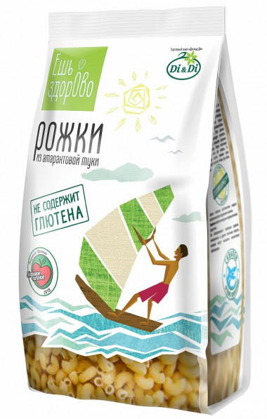 ЕШЬ ЗДОРОВО Рожки из амарантовой муки без глютена 250г — 65fit
