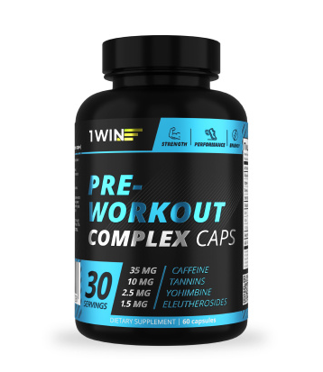 1WIN Предтрен Pre-workout CAPS, 60 капсул, спп фото 1 &mdash; 65fit