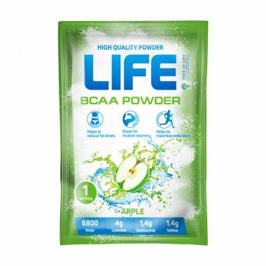 Аминокислоты LIFE BCAA  Apple 10г (1 порция), Tree of Life™ — 65fit