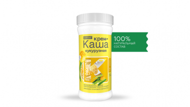 СИБИРСКАЯ® КЛЕТЧАТКА Крем-каша &quot;Кукурузная&quot; 350г — 65fit