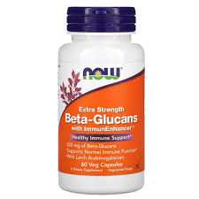 NOW Beta Glucans Extra Strength 250 mg 60 Veg Capsules — 65fit