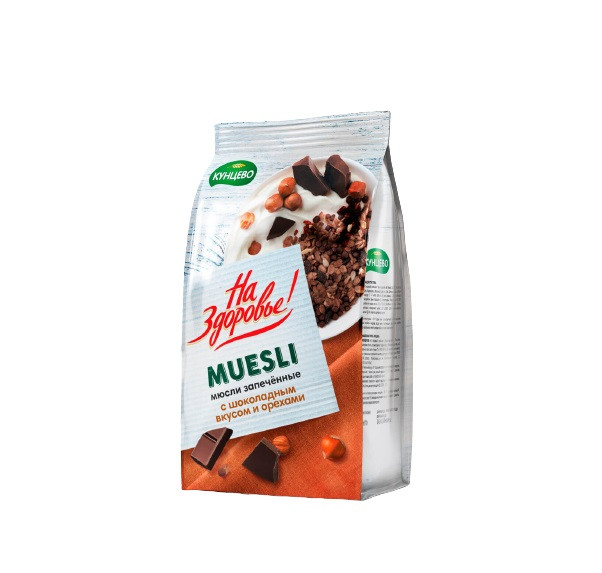КУНЦЕВО Мюсли запеченные Шоколад орехи 300гр./12 фото 1 — 65fit