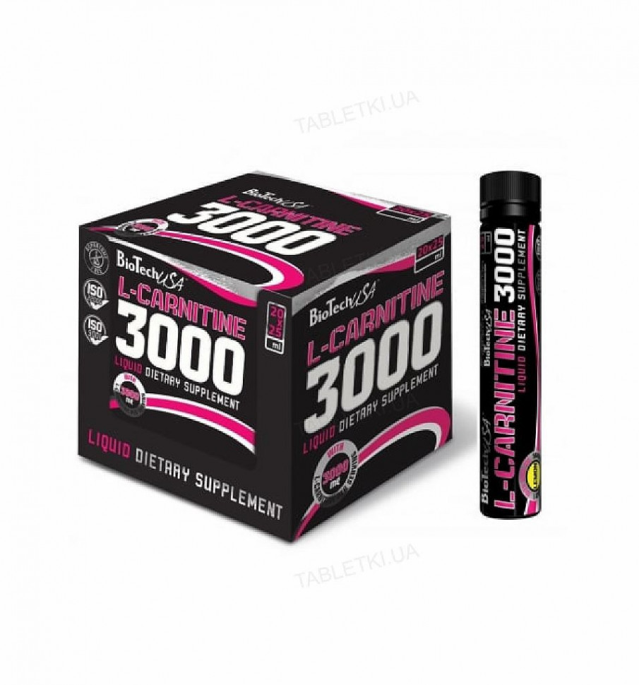 #BioTech L-carnitine 3000  25ml 1amp Лимон фото 1 &mdash; 65fit