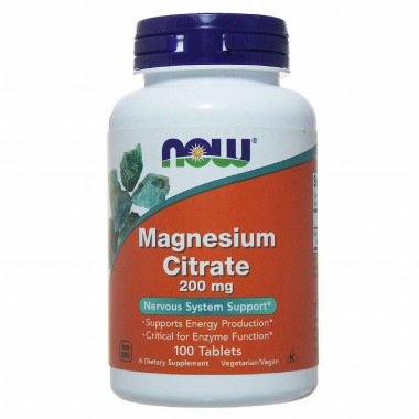 #NOW Magnesium Citrate 200mg 250 tabs — 65fit