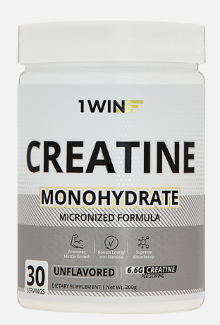 1WIN Креатин моногидрат, Нейтральный, 400г, 60 порций, спп &mdash; 65fit