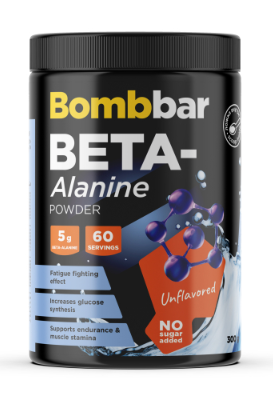 BOMBBAR Специализированный пищевой продукт для питания спортсменов. Коктейль &quot;Бета - Аланин&quot; 300г — 65fit