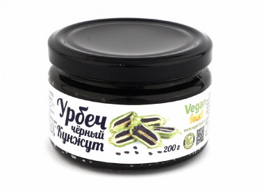 VEGAN FOOD Урбеч из семян черного кунжута 200г — 65fit