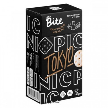 BITE КРЕКЕРЫ соленые со вкусом соевый соус-кунжут 115г — 65fit