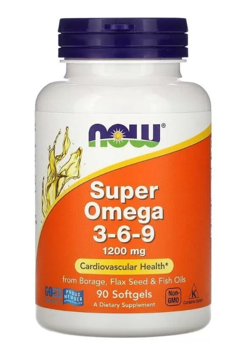 #NOW Super Omega 3-6-9 1200 mg 90 Softgels фото 1 — 65fit