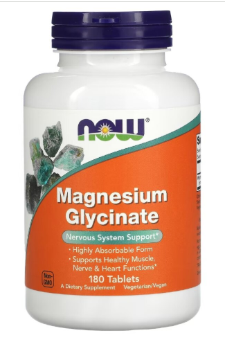 #NOW Magnesium Glycinate 180 tabs — 65fit