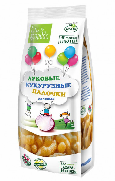 ЕШЬ ЗДОРОВО Палочки кукурузные луковые соленые 80г — 65fit