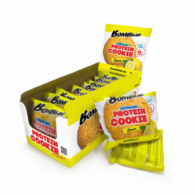 BOMBBAR Печенье неглазированное с коллагеном &quot;Лимон&quot; 60г — 65fit
