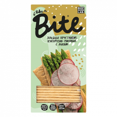 BITE Хлебцы хрустящие Кукурузно-рисовые с луком 150г — 65fit