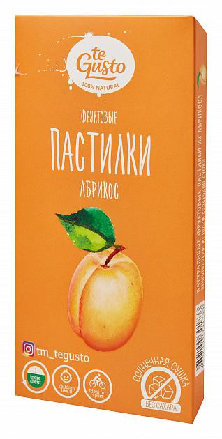 te Gusto Пастилки фруктовые &quot;Абрикос&quot; 90г — 65fit