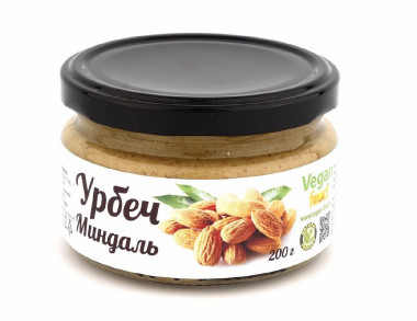 VEGAN FOOD Урбеч из миндаля 200г — 65fit