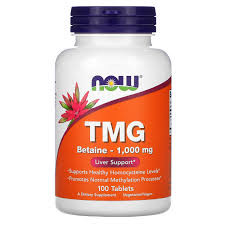 NOW TMG 1000 mg 100 tabs — 65fit